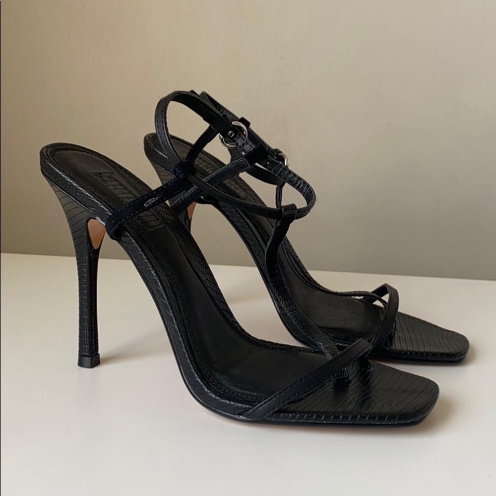 Topshop RYHS Black T Bar Heels